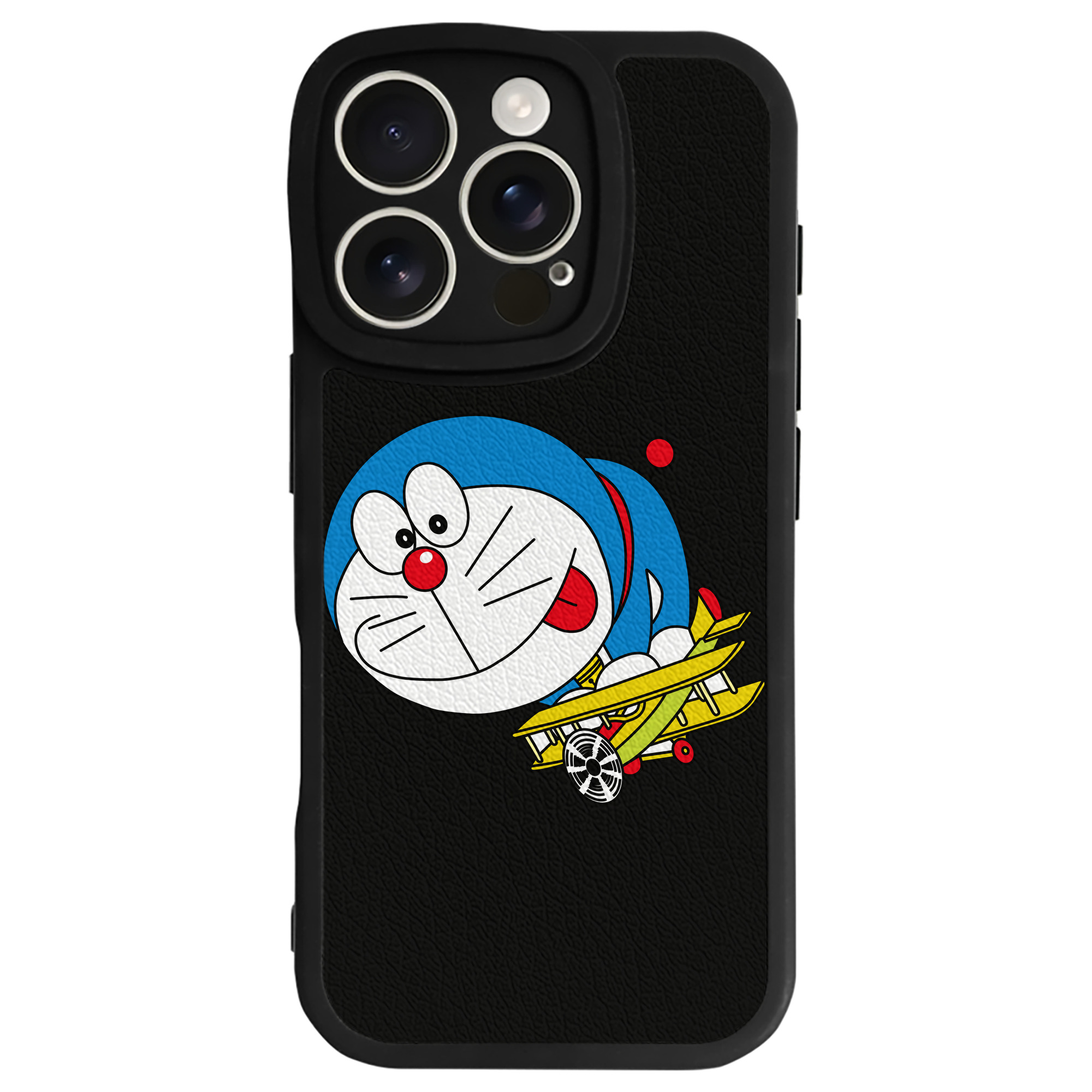 （画像用） ドラえもん Doraemon 【iPhone 16シリーズ対応】シリコンスマホケース（レザー調） 材質：シリコン